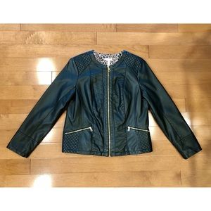 Black leather jacket